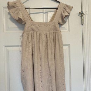 Womens Cream or Tan dress, small